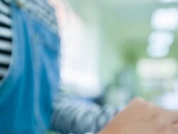 Woman using laptop computer Stock Footage