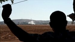 CLEAN : Jihadist flags raised in key Syrian town under attack by IS News Clip