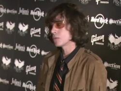 EVENT CAPSULE: U2's The Edge Hosts Icons of Music II Auction to Benefit Music Rising at the Hard Rock Cafe , New York Stock Footage