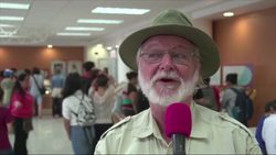 The world's biggest spider and largest butterfly have gone on display in the Costa Rican capital San Jose. News Clip