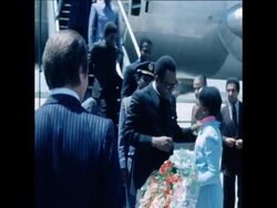 SYND 31 5 78 KING HASSAN MEETS PRESIDENT MOBUTO OF ZAIRE, IN MORROCO Instructional Video