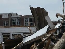 Tornado Damage in Joplin Missouri Stock Footage