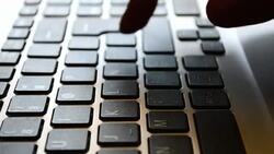 Computer keyboard Stock Footage