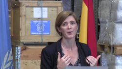 US envoy Samantha Power and top UN official on Ebola brief media in Ghana News Clip