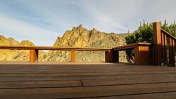 Smith Rocks Dolley Porch Stock Footage