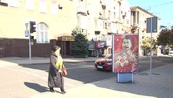 CLEAN : Stalin and Soviet nostalgia rule in Ukraines rebel regions News Clip