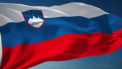 4K Slovenia Flag - Loopable Stock Footage