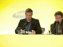 SPEECH Take That announcing the dates of the tour at the Take That Make A Special Announcement at London England. (Footage by WireImage Video/GettyImages) Stock Footage