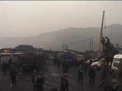 Angry relatives gather at mine where 153 workers are trapped News Clip