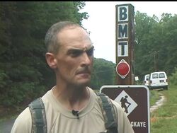 Soldiers accustomed to fighting in Iraq aboard tanks train on foot in the Appalachian Trail for their new missions in mountainous Afghanistan. Produced by Johnny Clark. News Clip