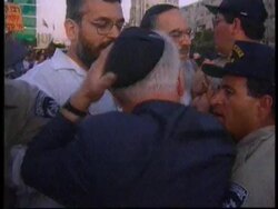 Israel/West Bank - Protest Against Arafat's Visit News Clip