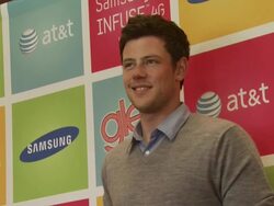 Cory Monteith at the Glee Live Samsung Infuse 4G DTR Event - Stevens Creek AT&T Store at San Jose CA. (Footage by WireImage Video/Getty Images Entertainment Video) Stock Footage