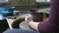 Woman Working Potters Stock Footage