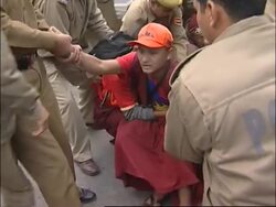 WRAP Tibetan protesters detained; sit-in outside police station News Clip