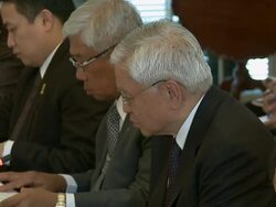 US-Philippines: Clinton and Panetta Stock Footage