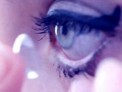 Contact Lens Stock Footage