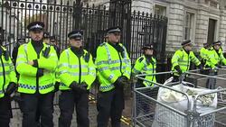 Student protest in Central London News Clip