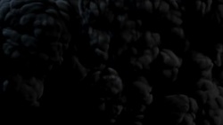 Side view explosion with smoke and luma matte Stock Footage