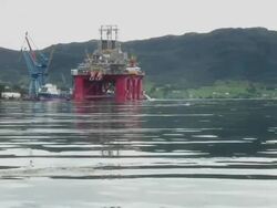 Oil platform. Stock Footage