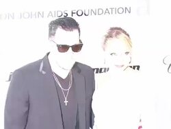 Joel Madden and Nicole Richie at the 19th Annual Elton John AIDS Foundation Academy Awards Viewing Party - Part 2 at West Hollywood CA. (Footage by WireImage Video/GettyImages) Stock Footage