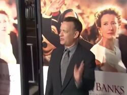 Tom Hanks at AFI Fest 2013 Opening Night Gala Premiere of Disney's "Saving Mr. Banks" in Hollywood, CA, on 11/07/2013. (Footage by WireImage Video/Getty Images) Stock Footage