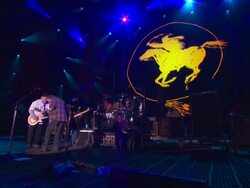 PERFORMANCE: Neil Young and Crazy Horse at Global Citizen Festival In Central Park To End Extreme Poverty Stock Footage