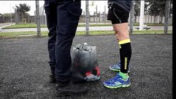 CLEAN : Inmates run matharon within walls of French prison News Clip