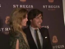 Delfina Blaquier and Nacho Figueras at Debut of The St. Regis Bal Harbour Resort & Residences  Stock Footage