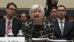 New Federal Reserve Chair Janet Yellen told Congress that if the economy keeps improving, the Fed will take "further measured steps" to reduce the support it's providing through bond purchases. (Feb. 11) News Clip