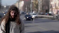 Looking in the camera Stock Footage