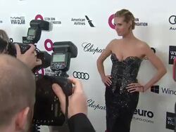 Heidi Klum at the Elton John AIDS Foundation Presents 22nd Annual Academy Awards Viewing Party Sponsored By Chopard, Neuro Drinks And Wells Fargo Stock Footage