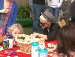 Ashlee Simpson (R) at the Elizabeth Glaser Pediatric AIDS Foundation's 22nd Annual 'A Time For Heroes' Celebrity Carnival at Los Angeles CA. (Footage by WireImage Video/Getty Images Entertainment Video) Stock Footage