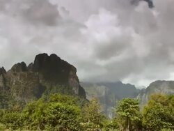 Vang Vieng Laos Time Lapse Stock Footage