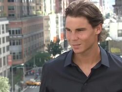 EVENT CAPSULE CHYRON: Bacardi Limited Celebrates Tennis Champion and Spokesperson for 'Champions Celebrate Responsibly' Campaign, Rafael Nadal Stock Footage
