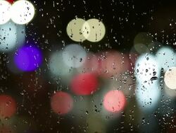 Highly defocused street lights Stock Footage