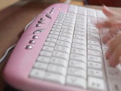 Typing keyboard Stock Footage