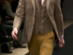 OSCAR JACOBSON: Stockholm Fashion Week A/W 2012 Stock Footage