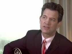 INTERVIEW: Chris Isaak on singng rock and roll songs and making his album at Chris Isaak Interview The Royal Garden Hotel on 24th January 2012 in London Stock Footage