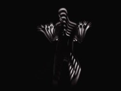 Abstract Dancer Slow motion Strobe Stock Footage