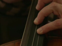 CU Cellist playing cello / Berlin, Germany Stock Footage