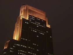 MS Shot of skyline at night / Minneapolis, Minnesota, United States  Stock Footage