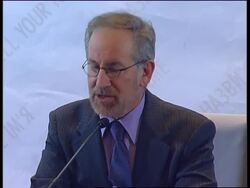 Steven Spielberg presents holocaust documentary in Kiev News Clip