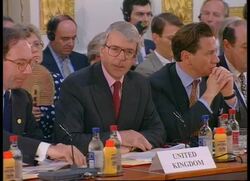 UK - John Major Opens Contact Group Meeting Instructional Video
