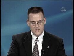 Mission control briefing with latest on shuttle landing plans News Clip