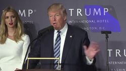VOICED : Trump hace pausa en su campana para inaugurar su hotel News Clip