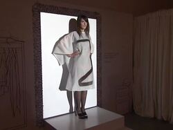 ATMOSPHERE: participant at eBay Celebrity And Brad Pitt's Make It Right Celebrate Pop-Up Gallery Exhibition At New York's Chelsea Market on 02/09/2012 in New York Stock Footage