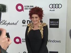 Sharon Osbourne at Elton John AIDS Foundation Presents 22nd Annual Academy Awards Viewing Party Sponsored By Chopard, Neuro Drinks And Wells Fargo Stock Footage