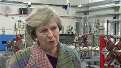 Theresa May Announces New Plans For Industry News Clip