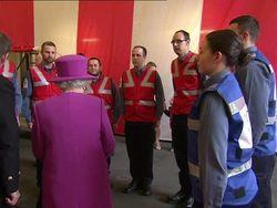 Queen Elizabeth On Visit To HMS Ocean News Clip