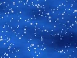 Snowflakes over Blue Cloud Background Stock Footage